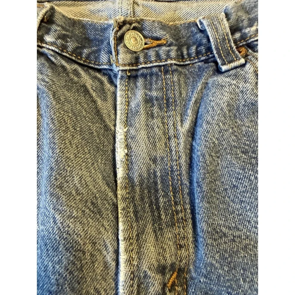 Levis 505 Jeans Adult Mens 34x32 Blue Denim Regular Fit Straight Leg